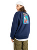 Mikina Thrasher Hurricane Crewneck Sweatshirt Navy